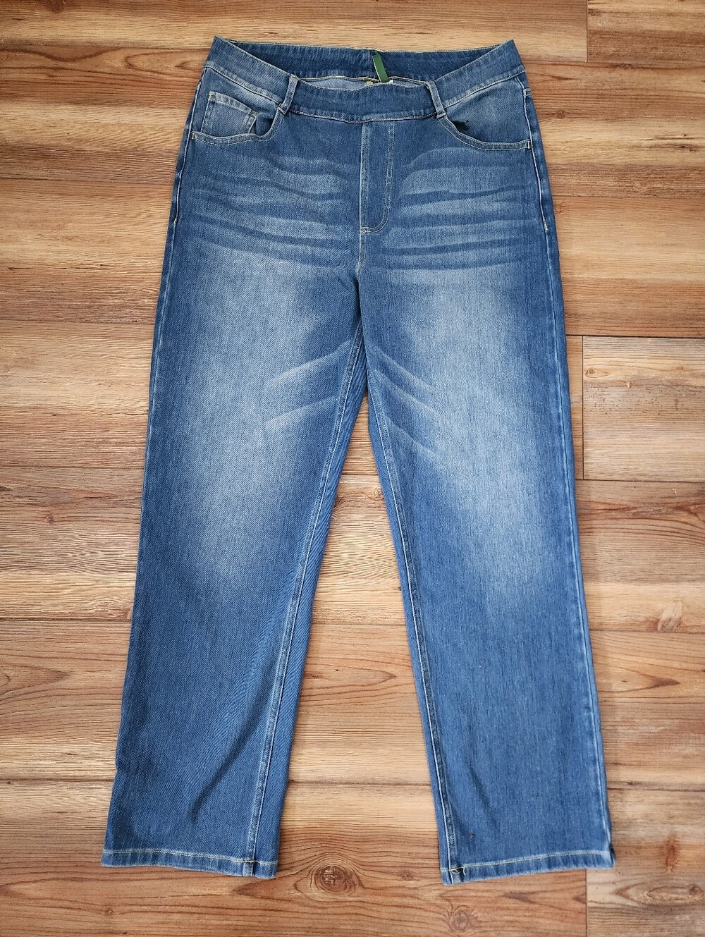 Halara Straight Leg Pull-on Jeans Women's L Petite NEW